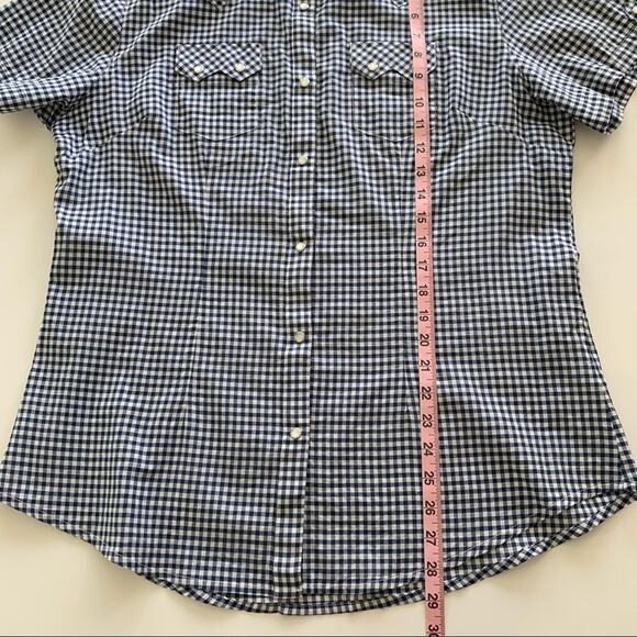Via Penny Lane Reworked Apparel | Ice Cube Tie Dye Gingham Button Down Shirt - Picture 7 of 9